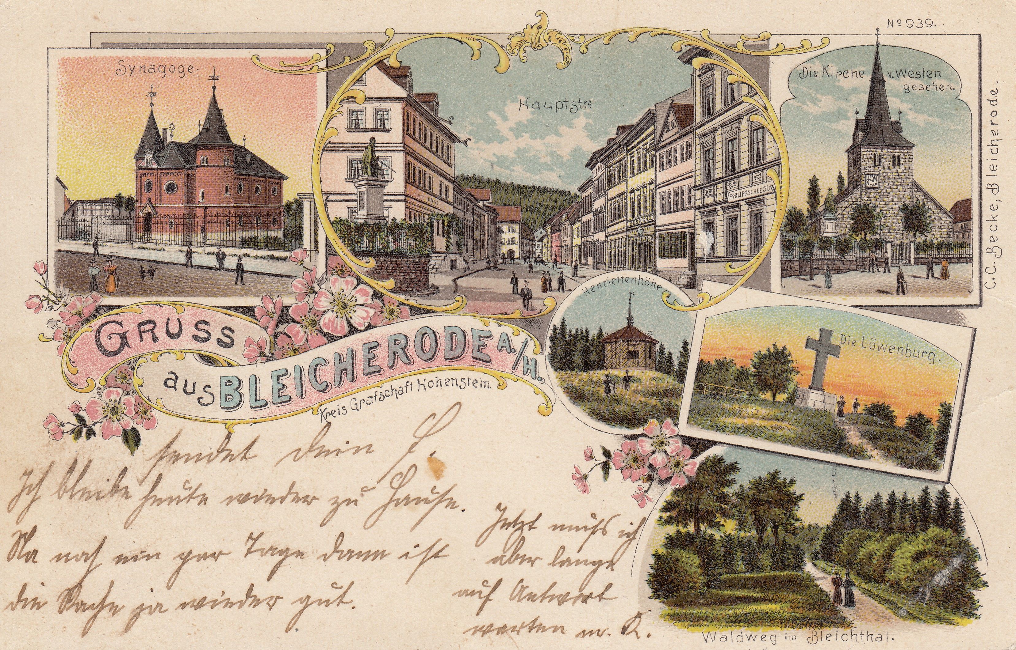 Die Synagoge in Bleicherode (Kreis Nordhausen)